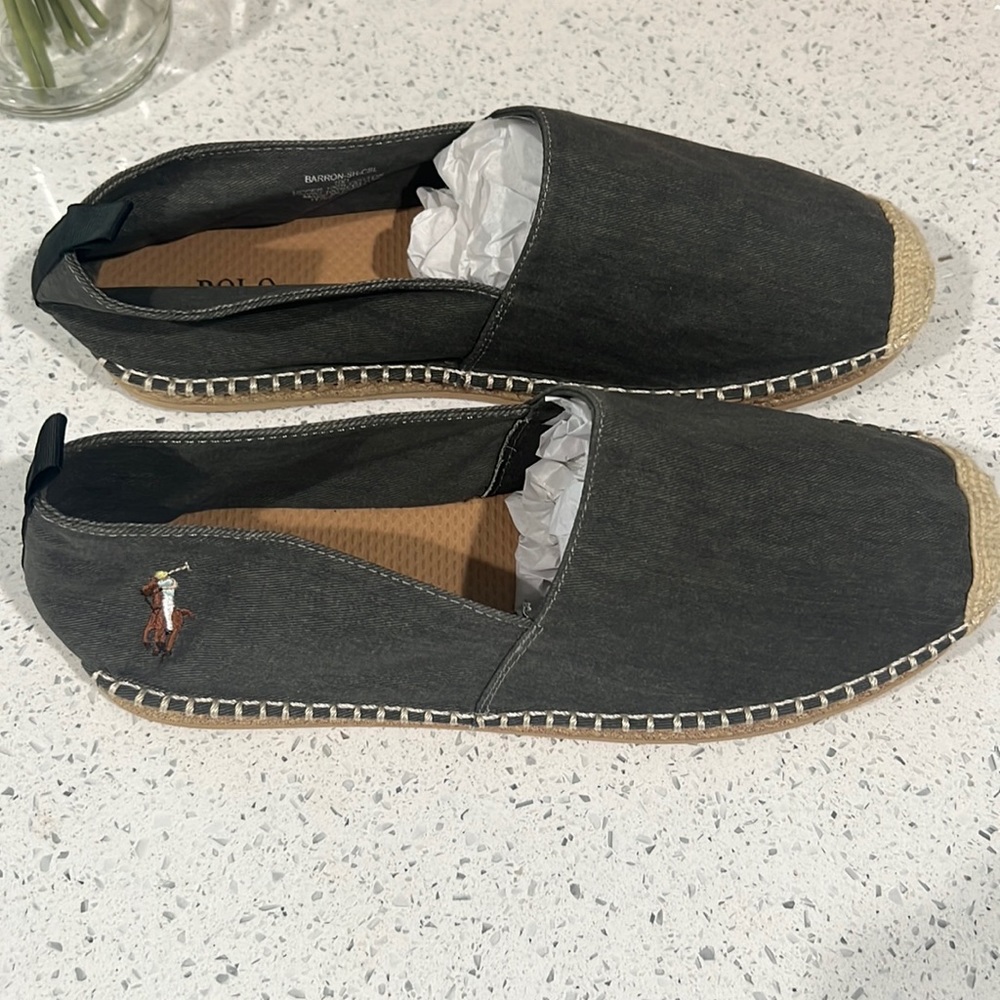 Mens espadrille slip on shoes - NEW Polo Ralph Lauren